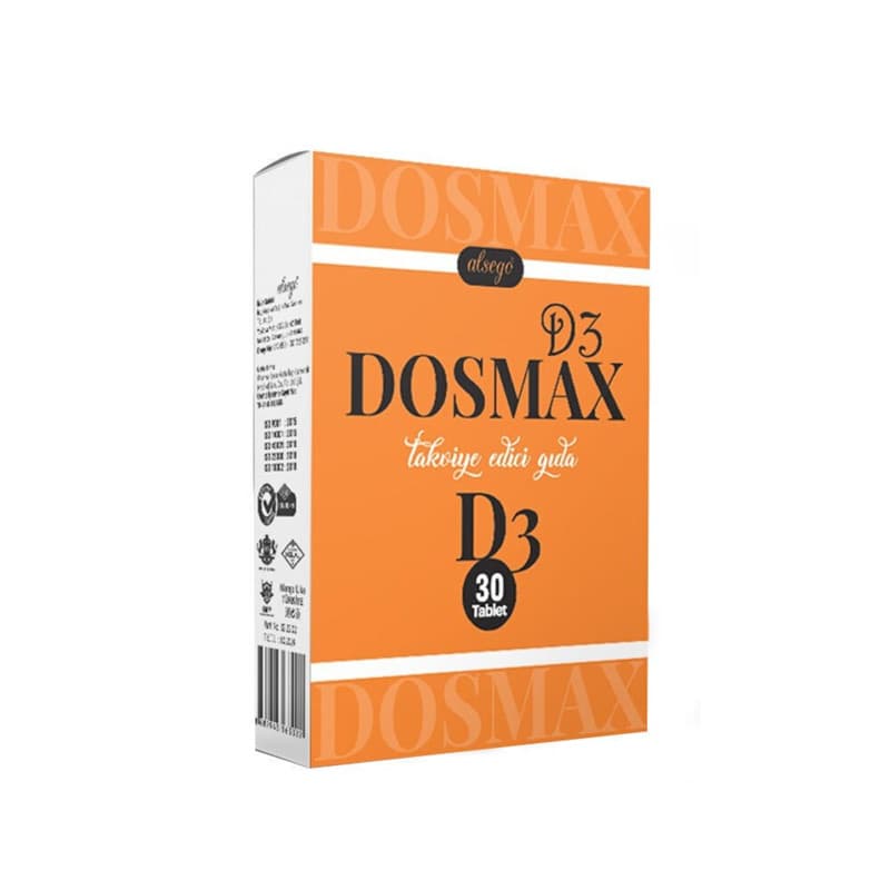 Alsego Dosmax D3 food Supplement 30 tablets