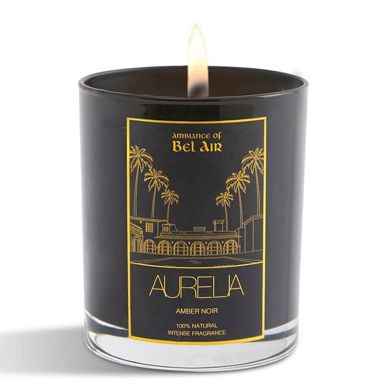 Aurelia Geneve Amber Noir Candle 180g - Luxurious Black Scent - 1