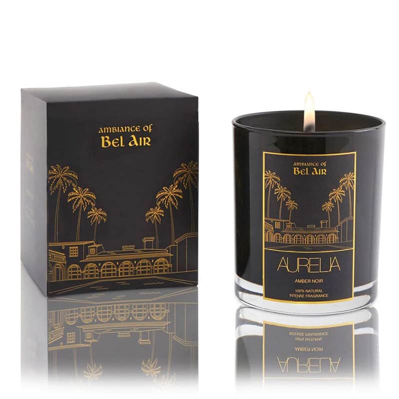 Aurelia Geneve Amber Noir Candle 180g - Luxurious Black Scent - 2