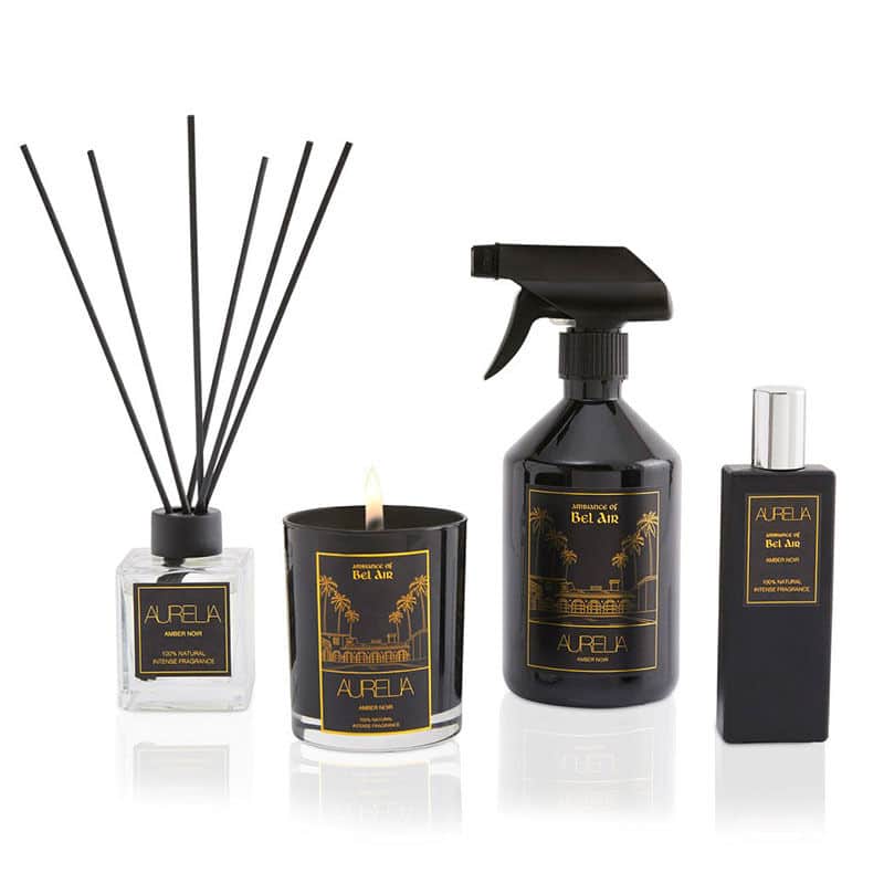 Aurelia Geneve Amber Noir Candle 180g - Luxurious Black Scent - 4