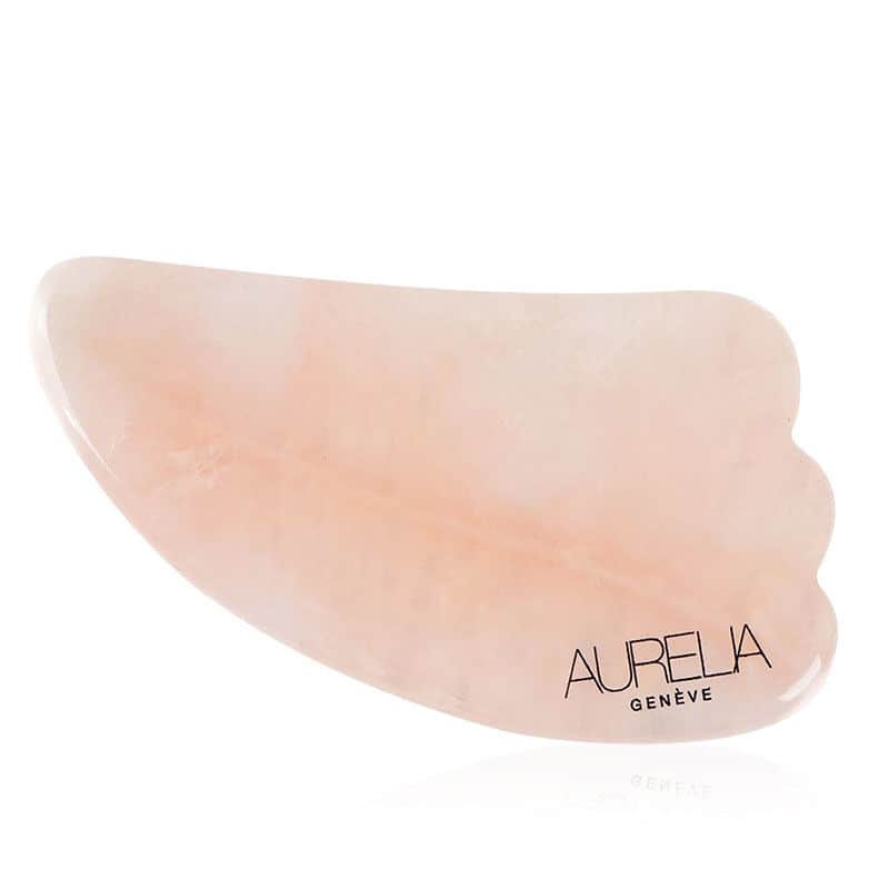 Aurelia Geneve Rose Quartz Wing Gua Sha Tool for Skincare - 1