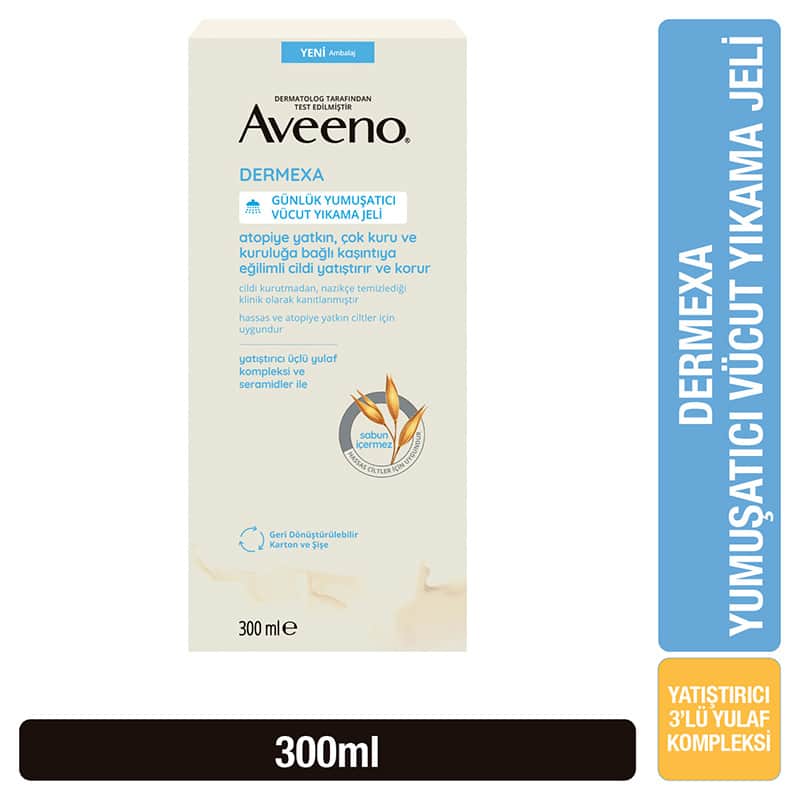 Aveeno Dermexa Emollient Body Wash Gel 300 ml - 2