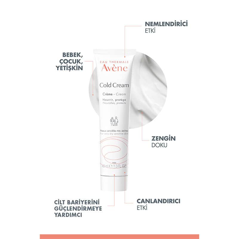 Avene Cold Cream Moisturizing Cream For Dry-very Dry Skin 40 ml - 3