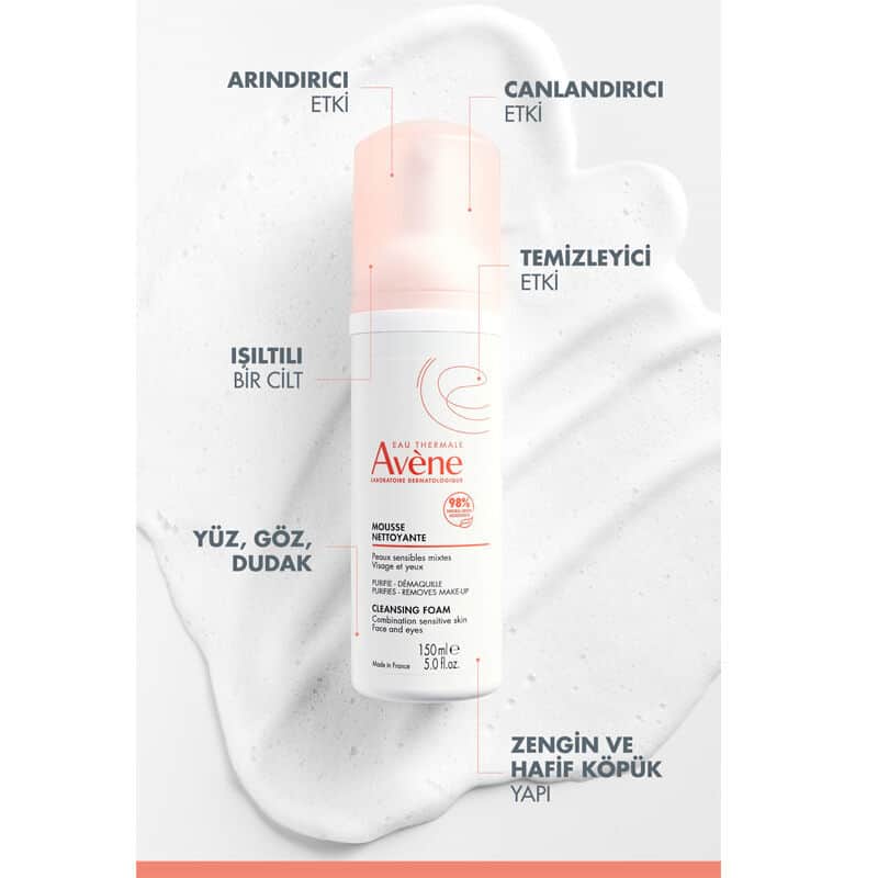 Avene Mousse Nettoyante Skin Cleansing Foam 2 x150 ml Set - 4