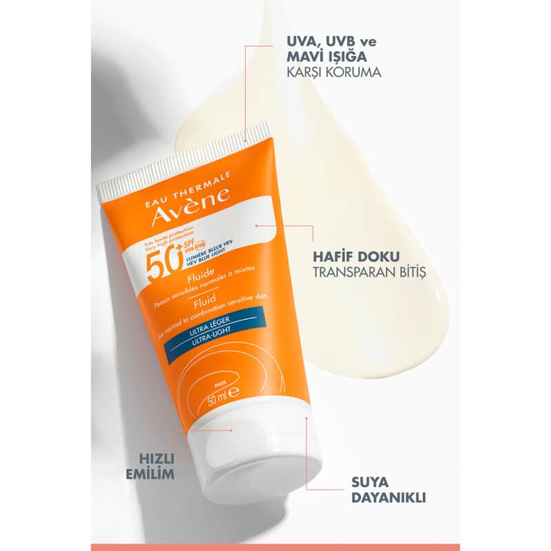 Avene Solaire Spf50+ Fluid Ultra Light 50 ml - 3