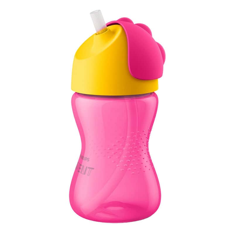 Philips Avent Glass With Straw 12+ Months 300 ml - Pink - 1