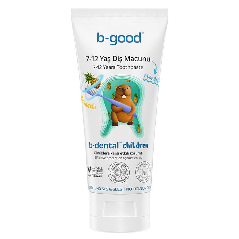 B-good B-dental 7-12 years Old Children's Toothpaste Fluoride Pineapple 50 ml