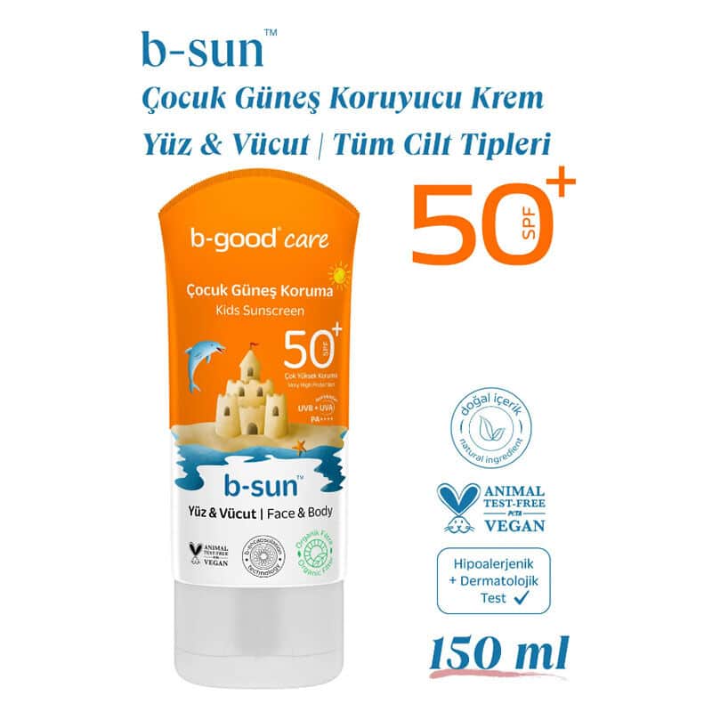 B-good B-sun Spf 50+ Children's Face And Body Sun Protection 150 ml - 2