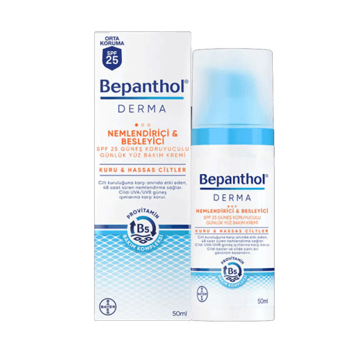 Bepanthol Derma Moisturizing And Nourishing Spf 25 face Care Cream 50 ml