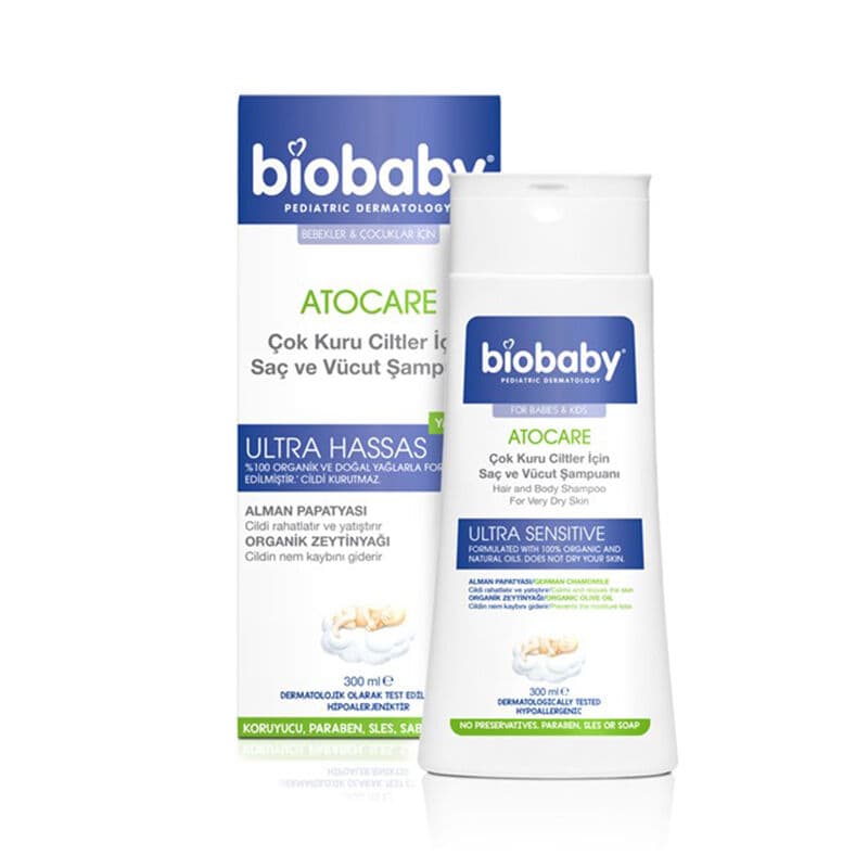 Biobaby Hair And Body Shampoo For Dry And Very Dry Skin 300 ml