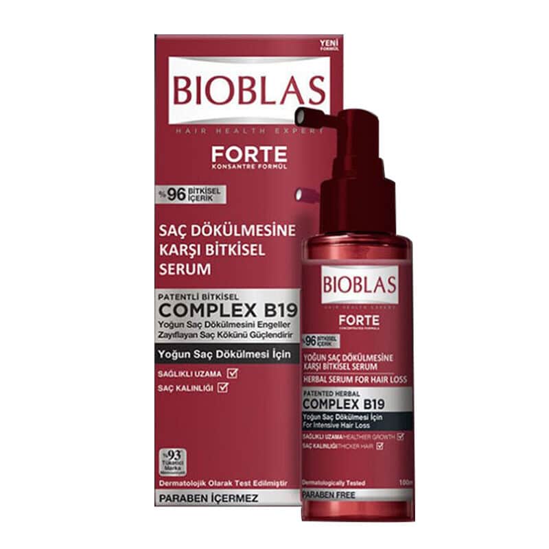 Bioblas Forte Complex B19 herbal Serum Against Hair Loss 100 ml - 1