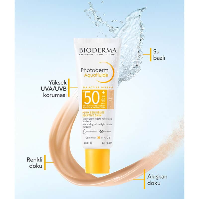 Bioderma Photoderm Spf 50+ Aquafluide Tinted Sun Cream 40 ml - Light - 4