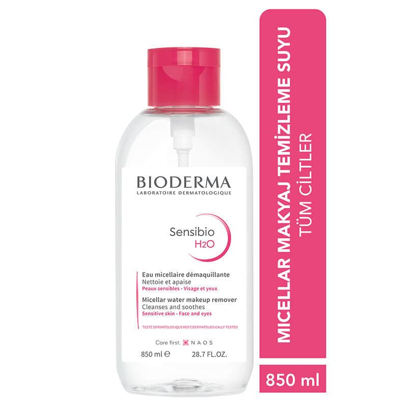 Bioderma Sensibio H2 o Face And Make-up Cleansing Water 850 ml - 1