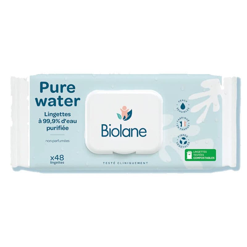 Biolane Pure Water Wipes 48 wipes