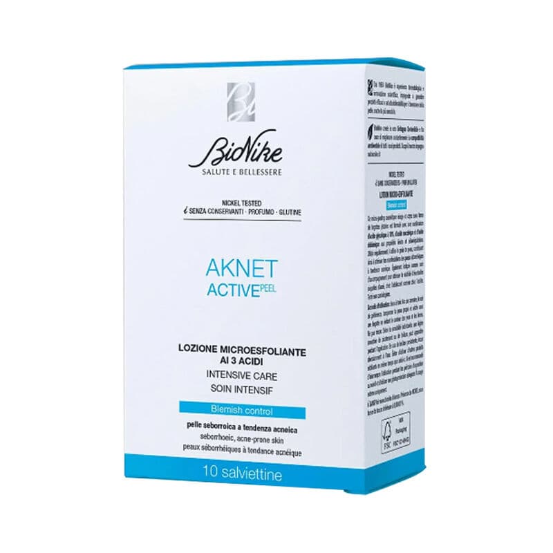 Bionike Aknet Activepeel 3 acid Microexfoliating Lotion 10 sachets