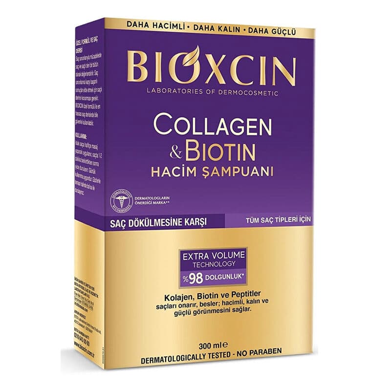 Bioxcin Collagen And Biotin Volume Shampoo 3 x300 ml