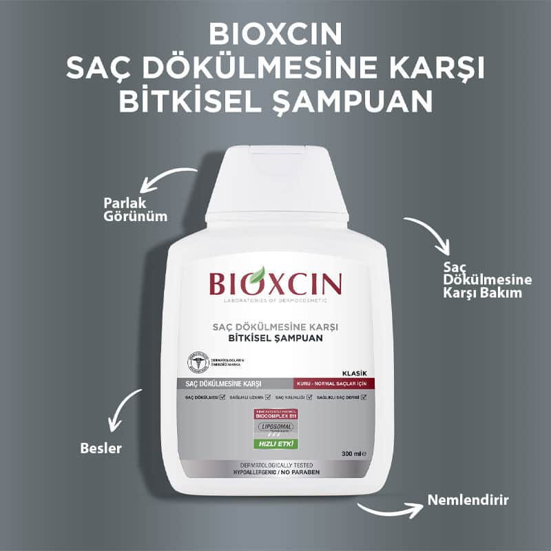 Bioxcin Genessis Classic Shampoo For Normal To Dry Hair 3 x300 ml - 4