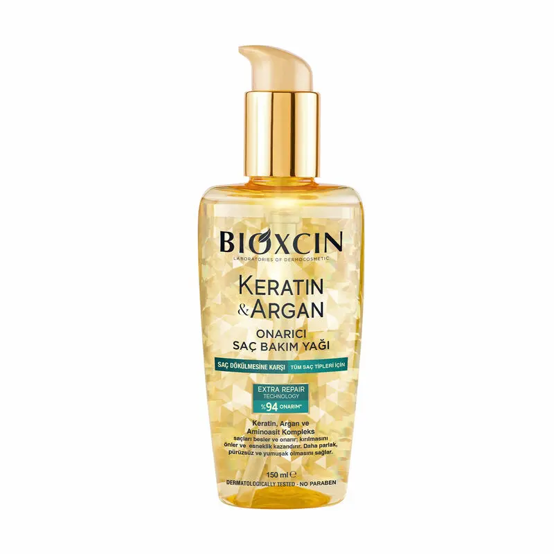 Bioxcin Keratin And Argan Repairing Hair Care Oil 150 ml
