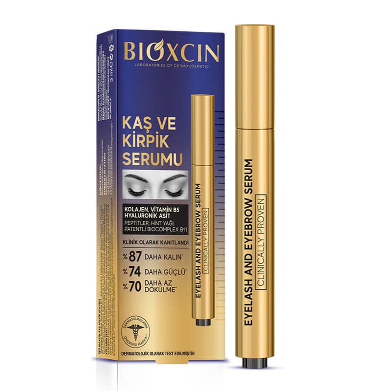Bioxcin Collagen And Hyaluronic Acid Eyebrow And Eyelash Serum 3 ml