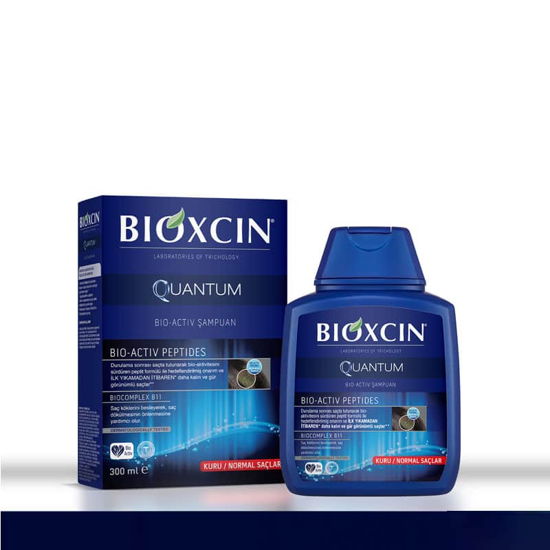 Bioxcin Quantum Anti Hair Loss Shampoo For Dry To Normal Hair 3 x300 ml - 3