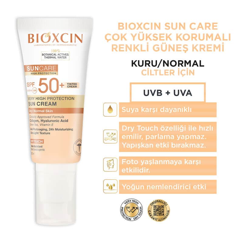 Bioxcin Sun Care Very High Protection Tinted Sunscreen For Dry Skin Spf 50+ 50 ml - 3