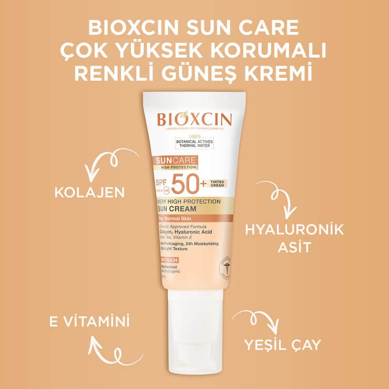 Bioxcin Sun Care Very High Protection Tinted Sunscreen For Dry Skin Spf 50+ 50 ml - 4