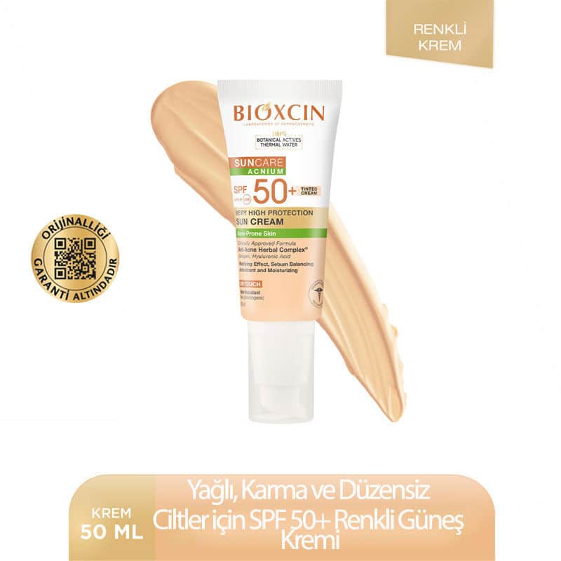 Bioxcin Suncare Acnium Tinted Spf50+ Sun Cream 50 ml - 3