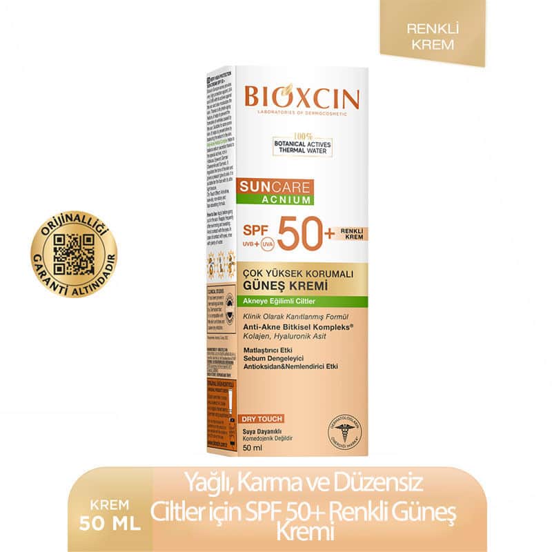 Bioxcin Suncare Acnium Tinted Spf50+ Sun Cream 50 ml - 4