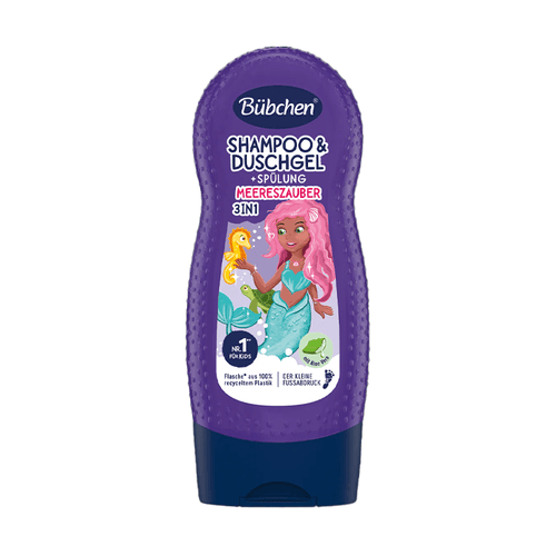 Bübchen Children's Shampoo, Conditioner And Shower Gel 3 in 1 sea Magic 230 ml - 1