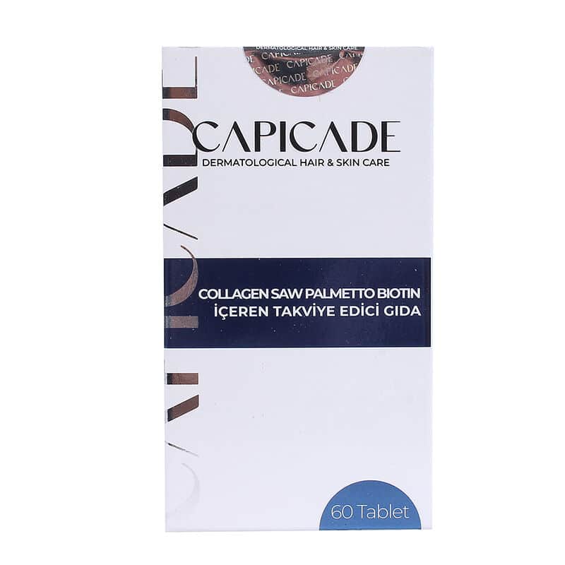 Capicade Collagen Saw Palmetto Biotin Containing Supplementary Food 60 tablets - 2