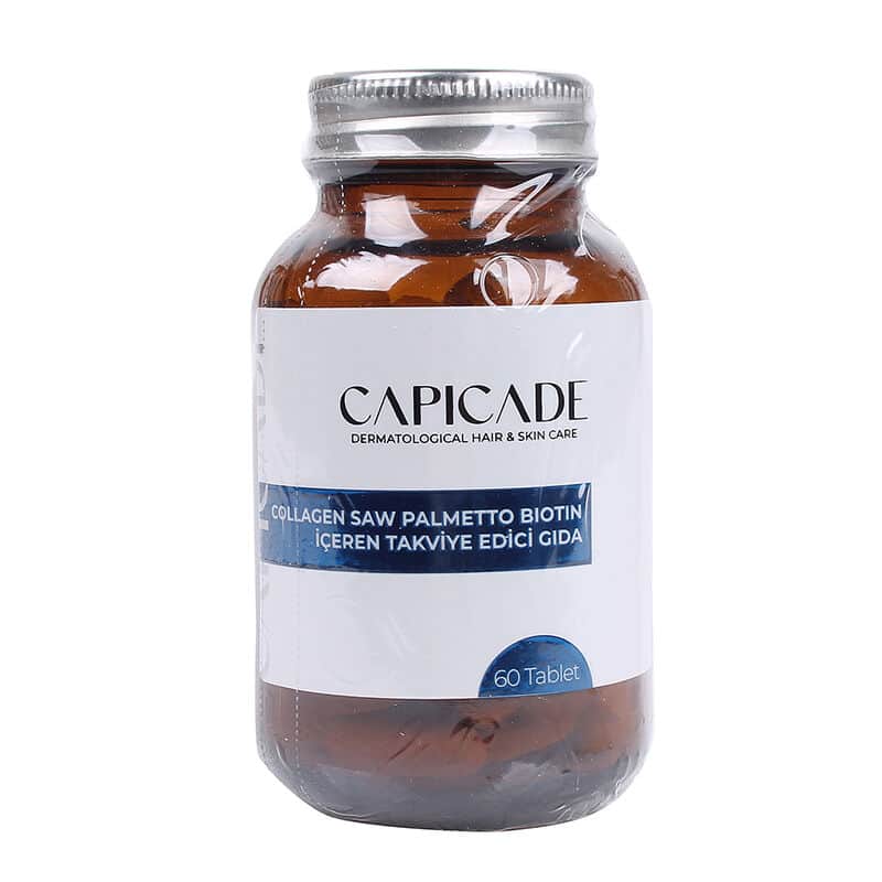 Capicade Collagen Saw Palmetto Biotin Containing Supplementary Food 60 tablets - 1