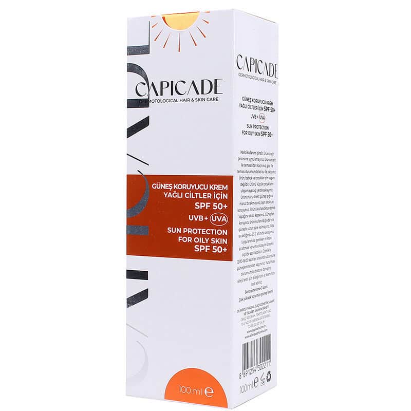 Capicade Spf50+ Sunscreen Cream 100 ml - Irregular And Oily Skin - 3