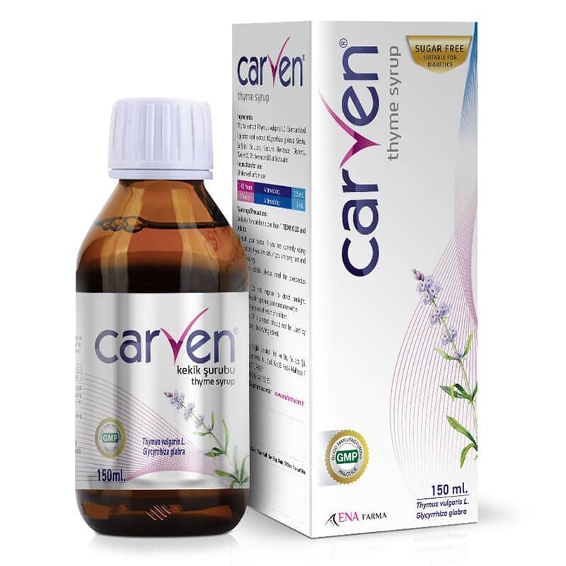 Carvens Thyme Syrup Sugar Free 150 ml - 1