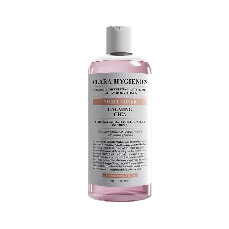 Clara Hygienics Calming Cica Anti-spot Face And Body Night Toner 400 ml - 1