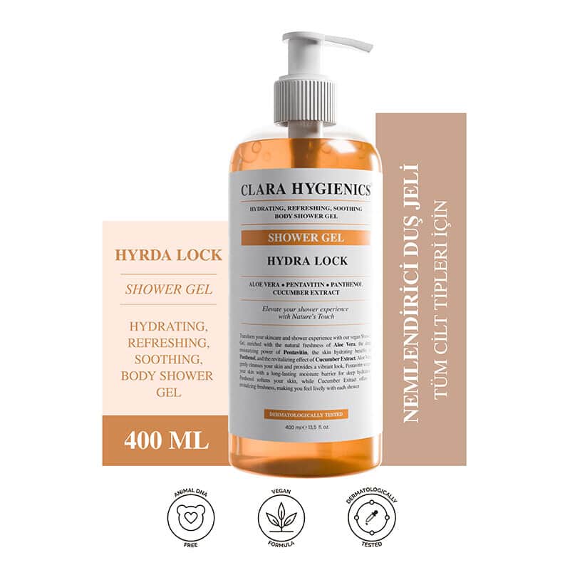 Clara Hygienics Hydra Lock Moisturizing Face And Body Shower Gel 400 ml - 2