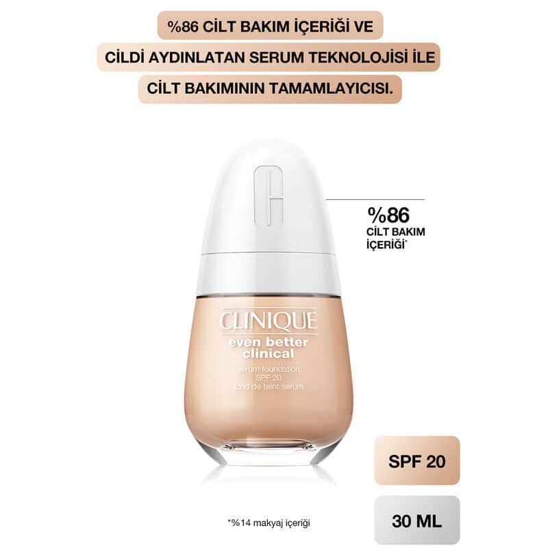 Clinique Even Better Clinical Serum Foundation Spf 20 cn 10 alabaster 30 ml - 4