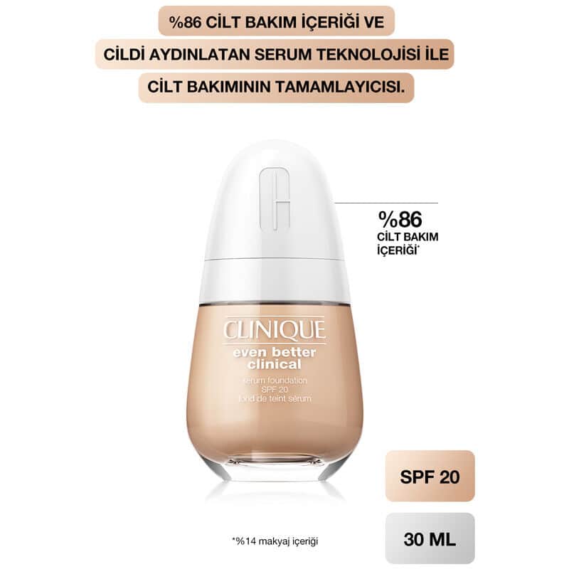 Clinique Even Better Clinical Serum Foundation Spf 20 cn 40 cream Chamois 30 ml - 4
