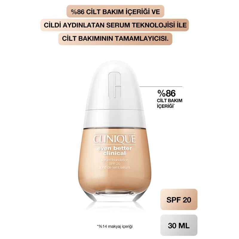 Clinique Even Better Clinical Serum Foundation Spf 20 cn 52 neutral 30 ml - 4