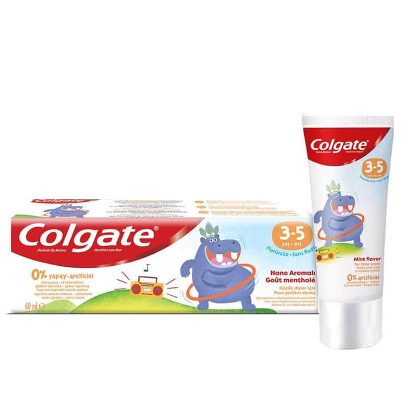 Colgate Orange Flavored Fluoride-free Children's Toothpaste 3-5 years Old 60 ml - 2