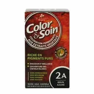 Color And Soin Hair Dye 2 a - Brun Azure Black - 1