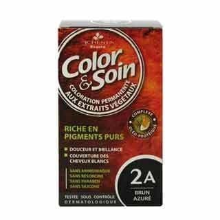 Color And Soin Hair Dye 2 a - Brun Azure Black