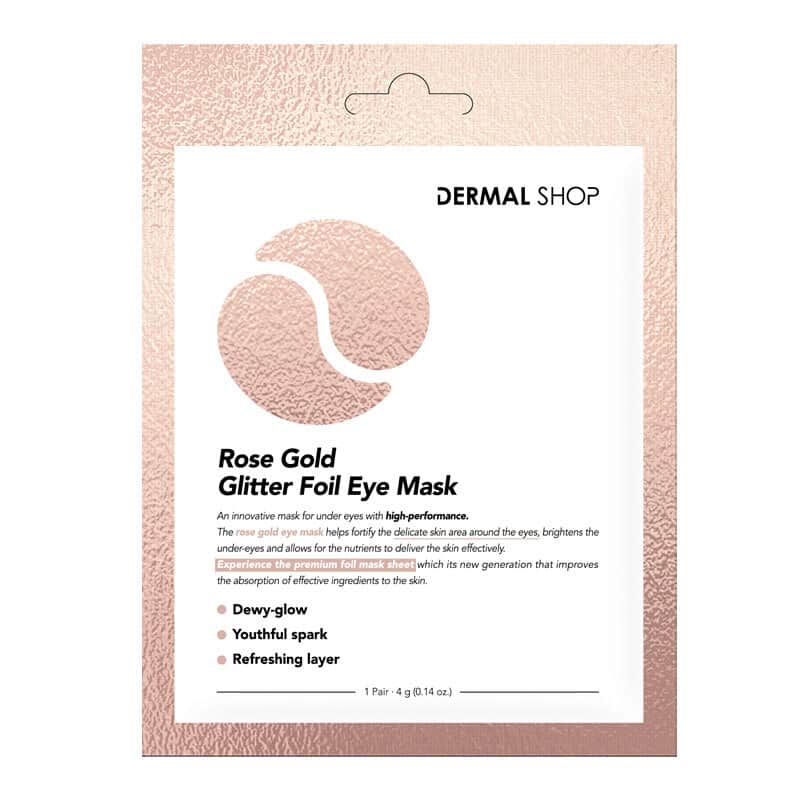 Dermal Rose Gold Flash Foil Eye Mask 4 gr - 1
