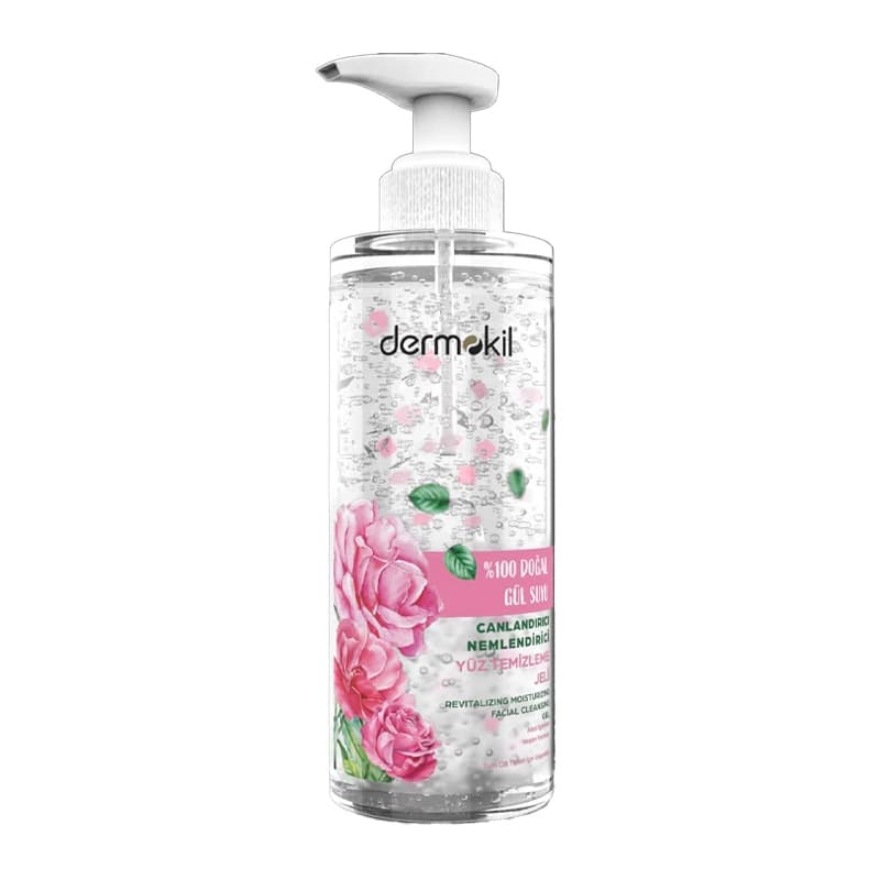 Dermokil 100% Natural Rose Facial Cleansing Gel 200 ml