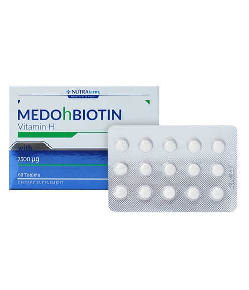 Dermoskin Medohbiotin Biotin 2.5 mg 60 tablets - 1