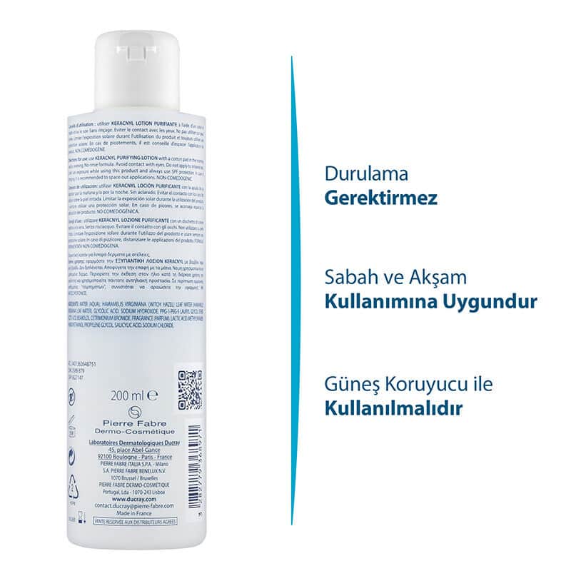 Ducray Keracnyl Purifying Lotion 200 ml - 3