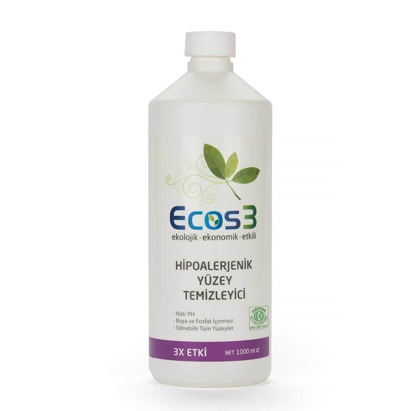 Ecos3 Eco-Friendly Hypoallergenic Surface Cleaner 1L - 1