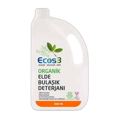 Ecos3 Organic Hand Dish Soap - 2500 ml, Eco-Friendly Clean - 1
