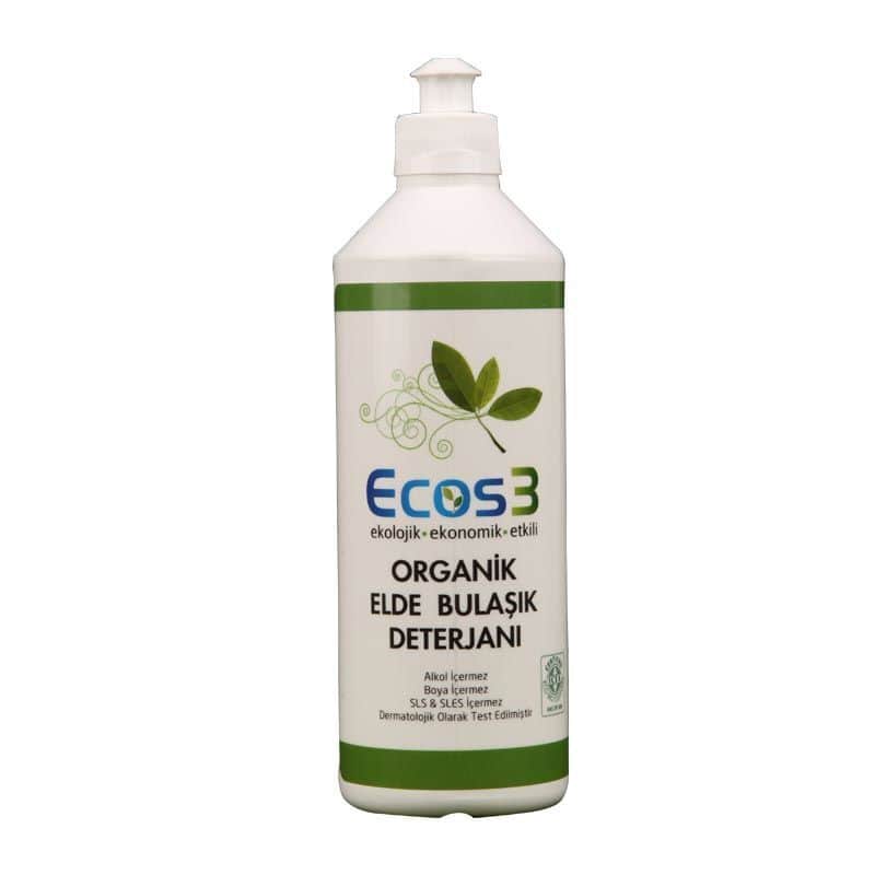 Ecos3 Organic Hand Wash Dish Detergent - 500ml Eco Cleaner - 1