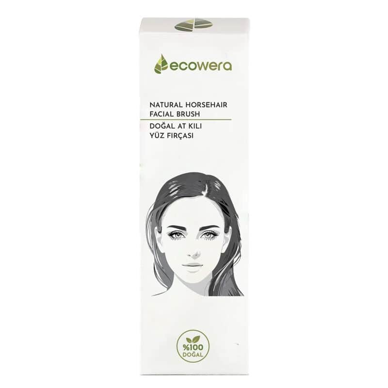 Ecowera Natural Horse Hair Face Brush - 1