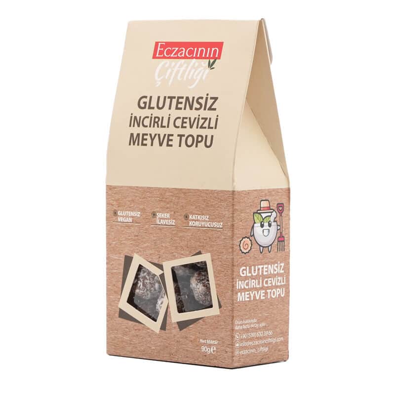 Eczacının Çiftliği Apothecary's Farm Gluten-free Fig And Walnut Fruit Ball 90 gr - 1